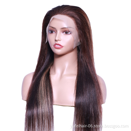Hot Sale 13x4 Lace Frontal Wigs Brazilian Human Hair Pre Plucked Natural Hairline Human Lace Front Wig
